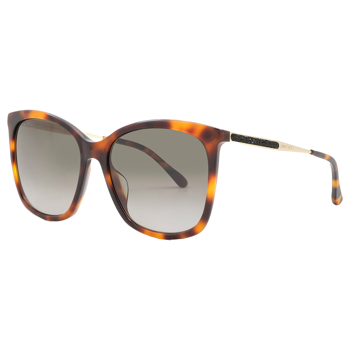 jimmy choo brown gradient butterfly ladies sunglasses nerea/g/s 005l/ha 57 jimmy choo brown gradient butterfly ladies sunglasses nerea/g/s 005l/ha 57
