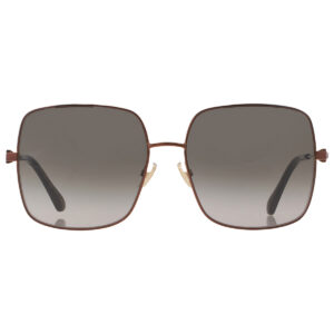jimmy choo brown gradient square ladies sunglasses lili/s 0j7d/ha 58