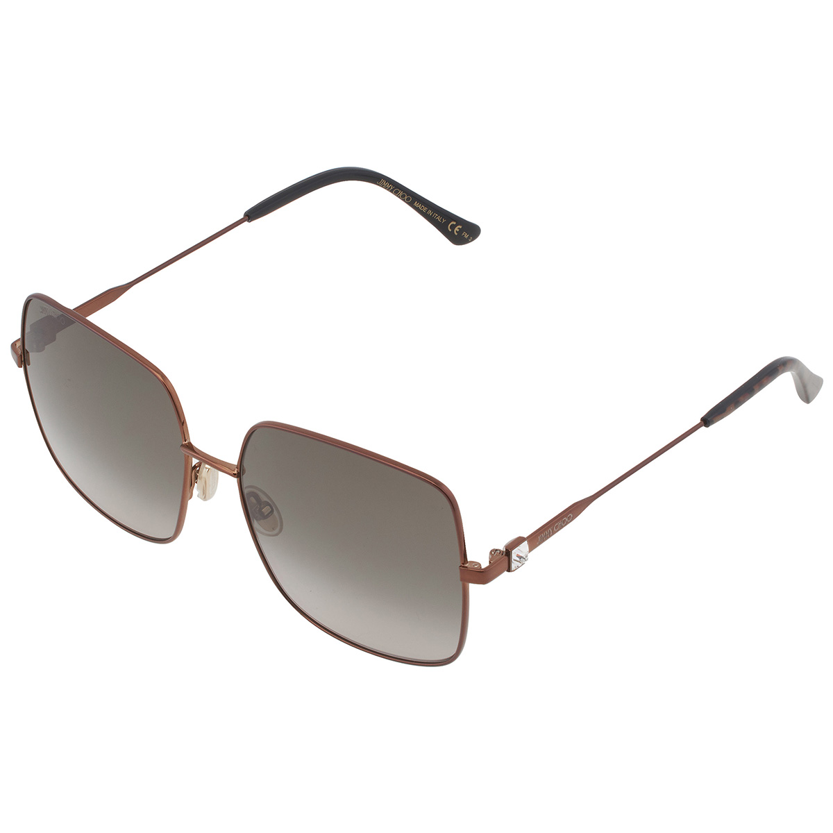 jimmy choo brown gradient square ladies sunglasses lili/s 0j7d/ha 58 jimmy choo brown gradient square ladies sunglasses lili/s 0j7d/ha 58