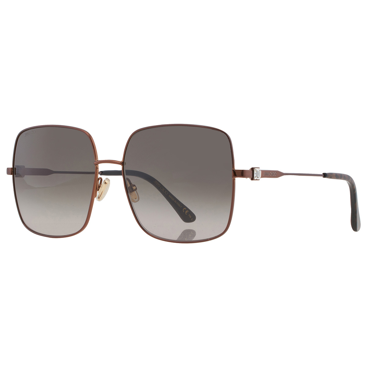 jimmy choo brown gradient square ladies sunglasses lili/s 0j7d/ha 58 jimmy choo brown gradient square ladies sunglasses lili/s 0j7d/ha 58