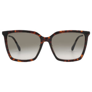 jimmy choo grey gradient square ladies sunglasses totta/g/s 0086/ha 56