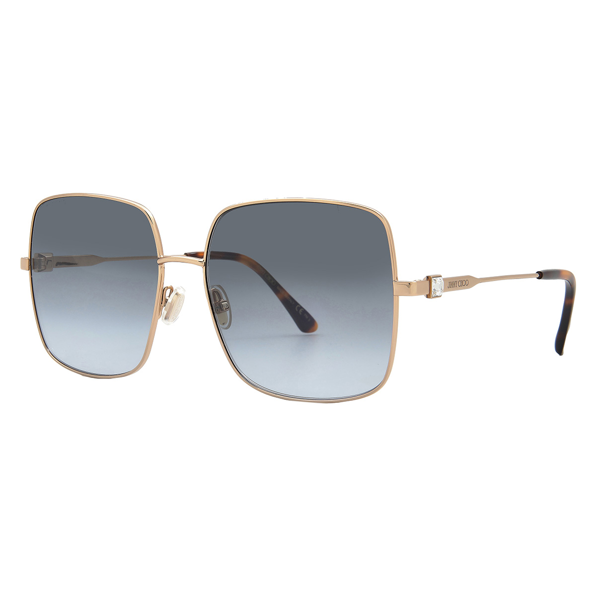 jimmy choo blue shaded square ladies sunglasses lili/s 0000/gb 58 jimmy choo blue shaded square ladies sunglasses lili/s 0000/gb 58
