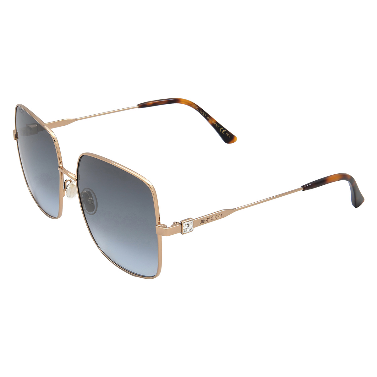 jimmy choo blue shaded square ladies sunglasses lili/s 0000/gb 58 jimmy choo blue shaded square ladies sunglasses lili/s 0000/gb 58
