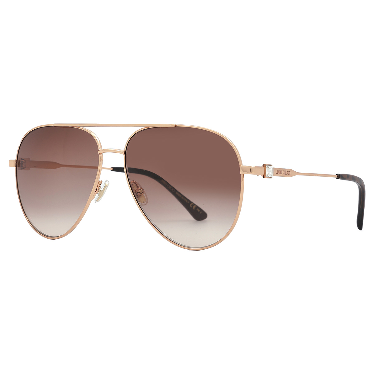jimmy choo brown gradient pilot ladies sunglasses olly/s 0ddb/ha 60 jimmy choo brown gradient pilot ladies sunglasses olly/s 0ddb/ha 60