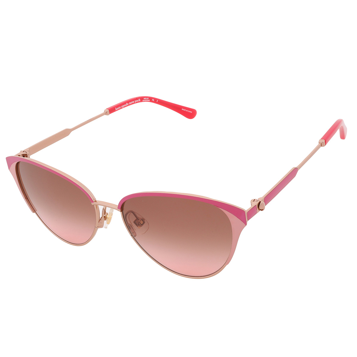 kate spade brown pink gradient cat eye ladies sunglasses alianna/g/s 0000/m2 kate spade brown pink gradient cat eye ladies sunglasses alianna/g/s 0000/m2