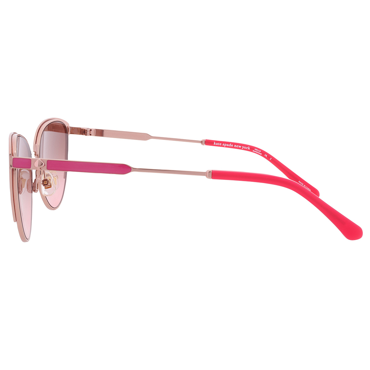 kate spade brown pink gradient cat eye ladies sunglasses alianna/g/s 0000/m2 kate spade brown pink gradient cat eye ladies sunglasses alianna/g/s 0000/m2