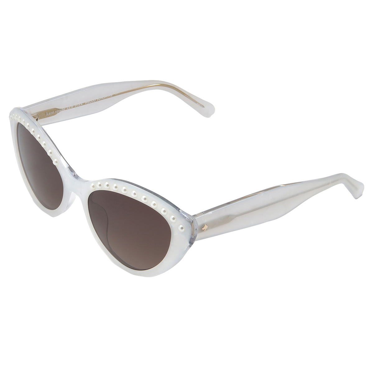kate spade brown shaded cat eye ladies sunglasses juni/g/s pearl 0vk6/ha 55 kate spade brown shaded cat eye ladies sunglasses juni/g/s pearl 0vk6/ha 55
