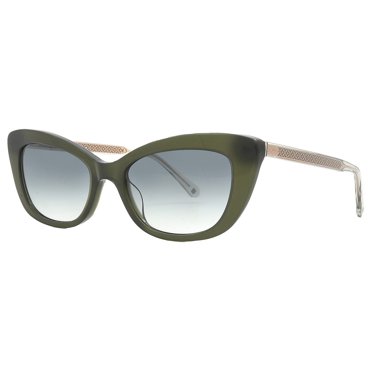 kate spade green shaded cat eye ladies sunglasses merida/g/s 01ed/9k 54 kate spade green shaded cat eye ladies sunglasses merida/g/s 01ed/9k 54