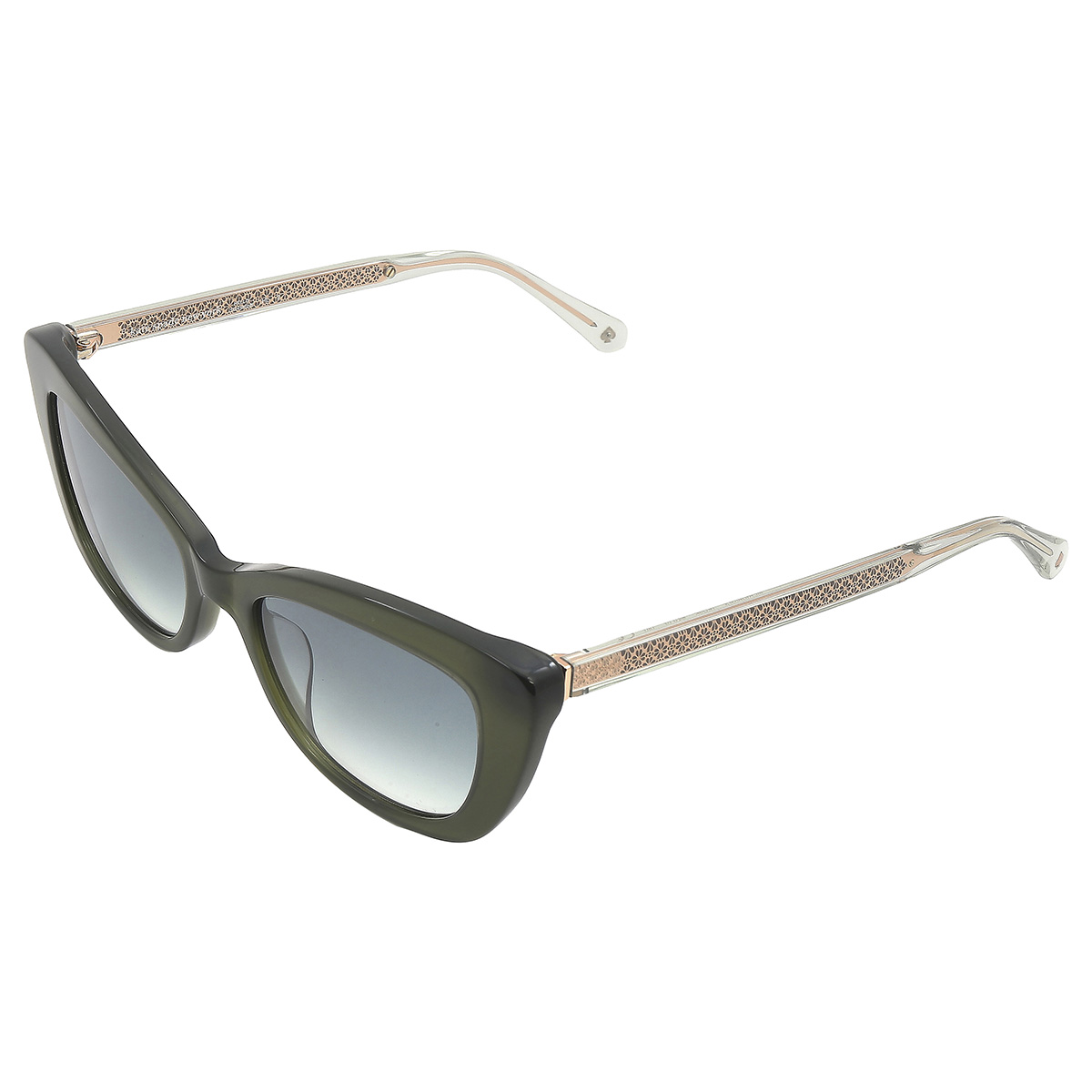 kate spade green shaded cat eye ladies sunglasses merida/g/s 01ed/9k 54 kate spade green shaded cat eye ladies sunglasses merida/g/s 01ed/9k 54