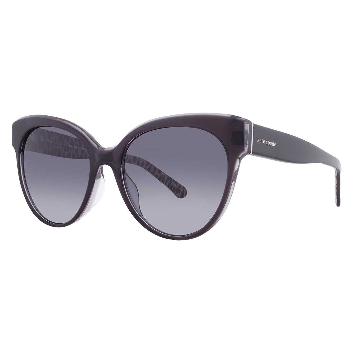 kate spade grey shaded cat eye ladies sunglasses aubriella/g/s 0hwj/9o 55 kate spade grey shaded cat eye ladies sunglasses aubriella/g/s 0hwj/9o 55