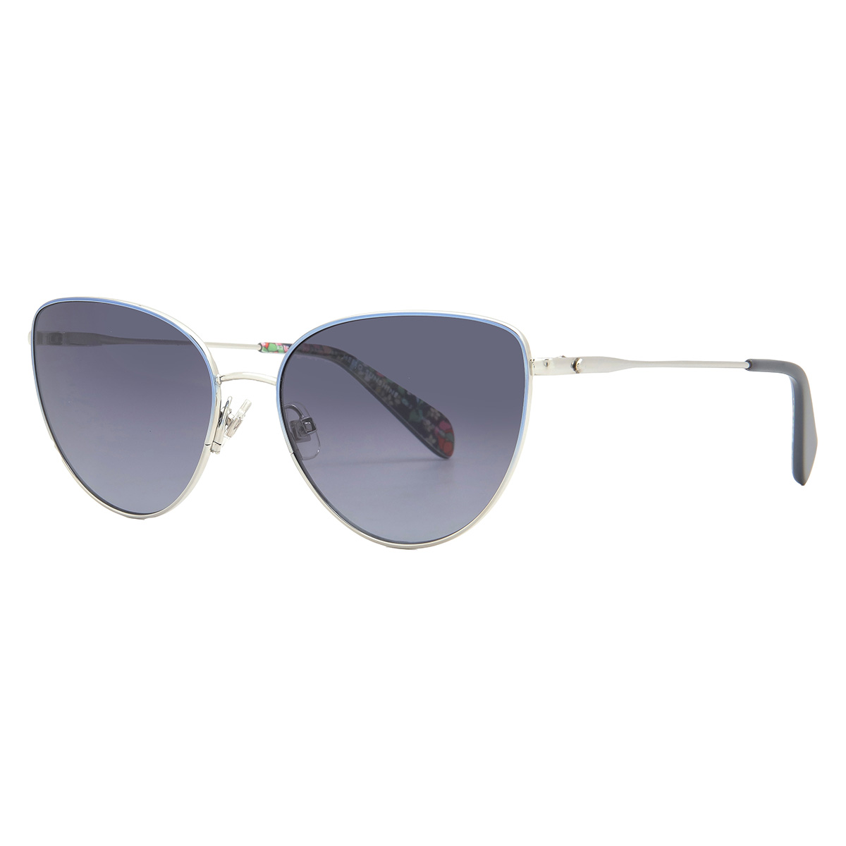kate spade grey shaded cat eye ladies sunglasses hailey/g/s 0doh/9o 55 kate spade grey shaded cat eye ladies sunglasses hailey/g/s 0doh/9o 55