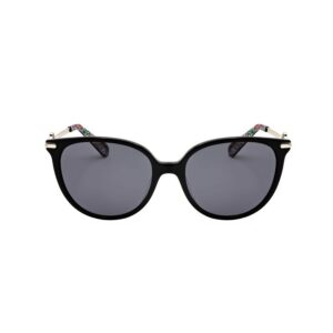 Home kate spade ladies black round sunglasses kristina/g/s