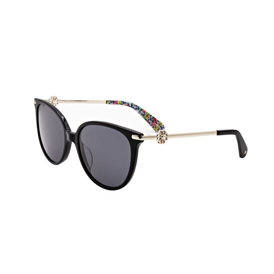kate spade ladies black round sunglasses kristina/g/s kate spade ladies black round sunglasses kristina/g/s