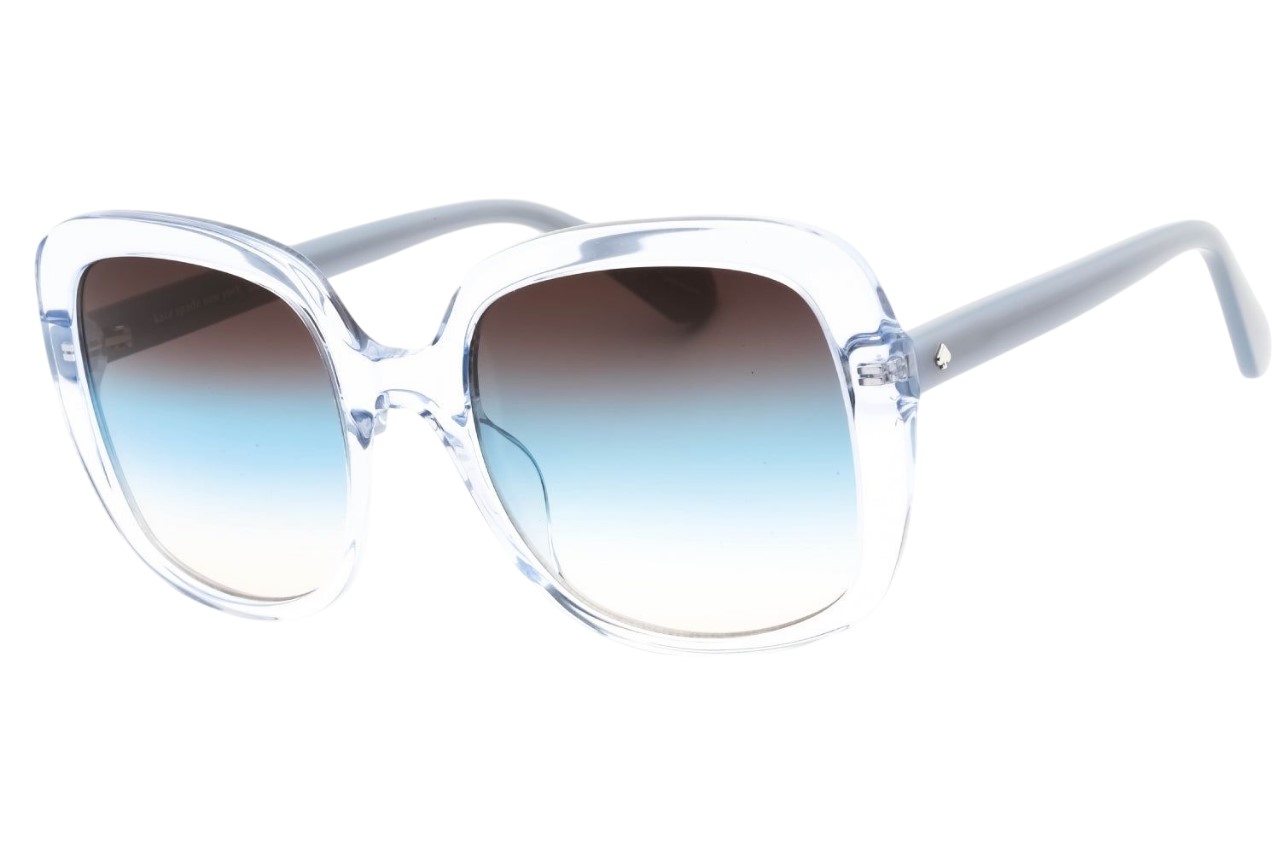 kate spade ladies blue square sunglasses wenona/g/s 0pjp/98 56 kate spade ladies blue square sunglasses wenona/g/s 0pjp/98 56