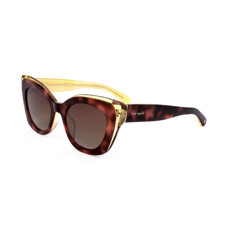 kate spade ladies brown round sunglasses marigold/s kate spade ladies brown round sunglasses marigold/s