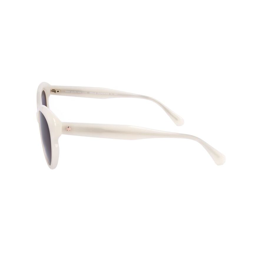 kate spade ladies white cat eye sunglasses elina/g/s kate spade ladies white cat eye sunglasses elina/g/s