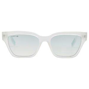 Home lacoste blue rectangular ladies sunglasses l6002s 970 53