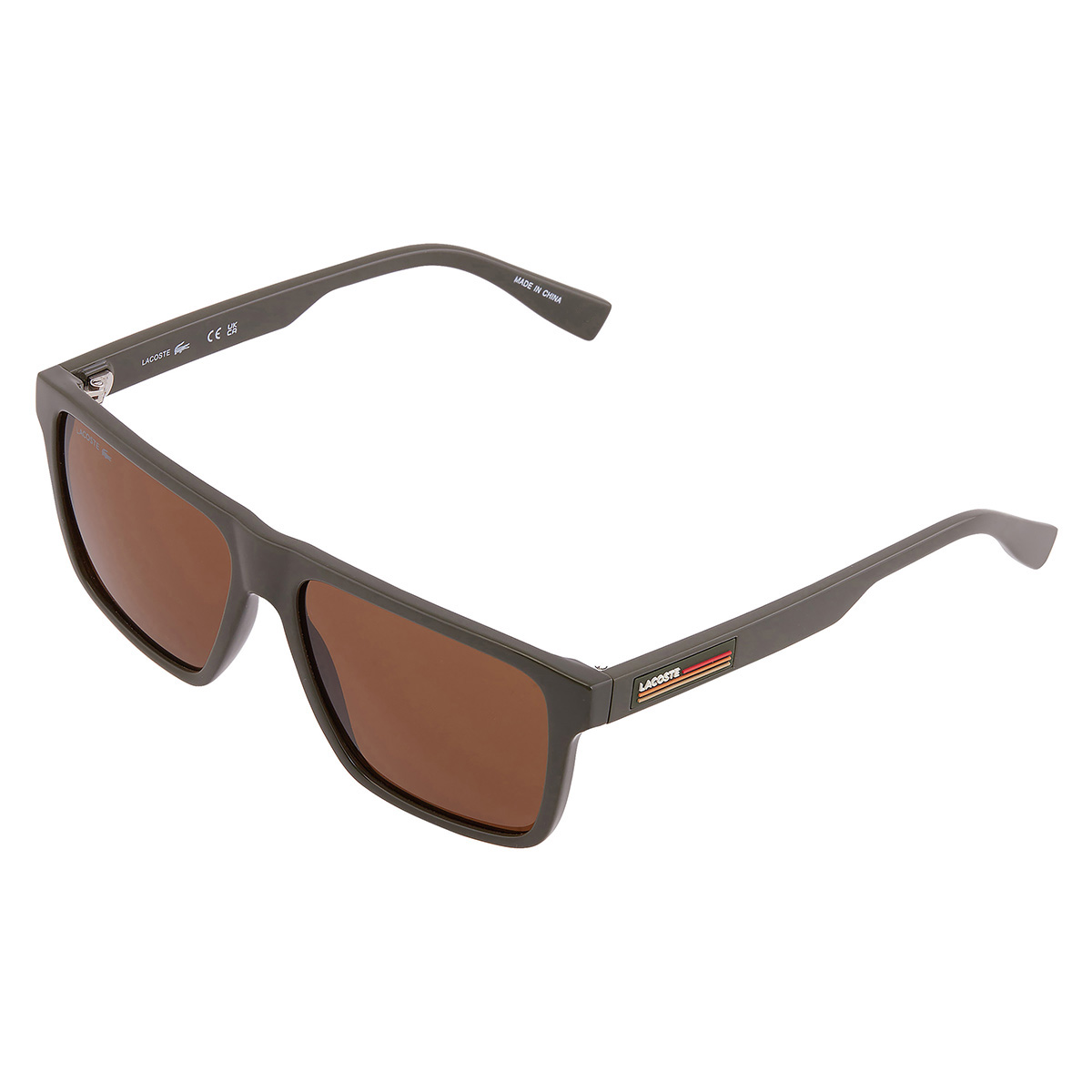 lacoste brown square men's sunglasses l6027s 275 57 lacoste brown square men's sunglasses l6027s 275 57