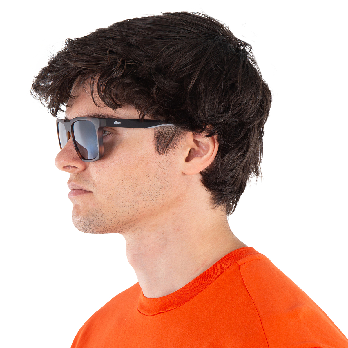 lacoste dark grey square men's sunglasses l957s 230 56 lacoste dark grey square men's sunglasses l957s 230 56