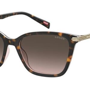 levi's brown shaded cat eye ladies sunglasses lv 5017/s 00t4/ha 55