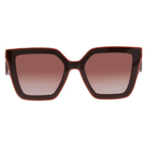 longchamp brown gradient irregular ladies sunglasses lo792s 200 53