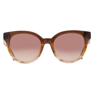 longchamp brown gradient round ladies sunglasses lo697s 701 53