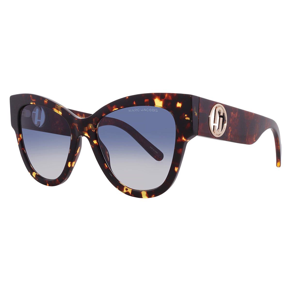 marc jacobs blue shaded cat eye ladies sunglasses marc 697/s 0086/08 53 marc jacobs blue shaded cat eye ladies sunglasses marc 697/s 0086/08 53