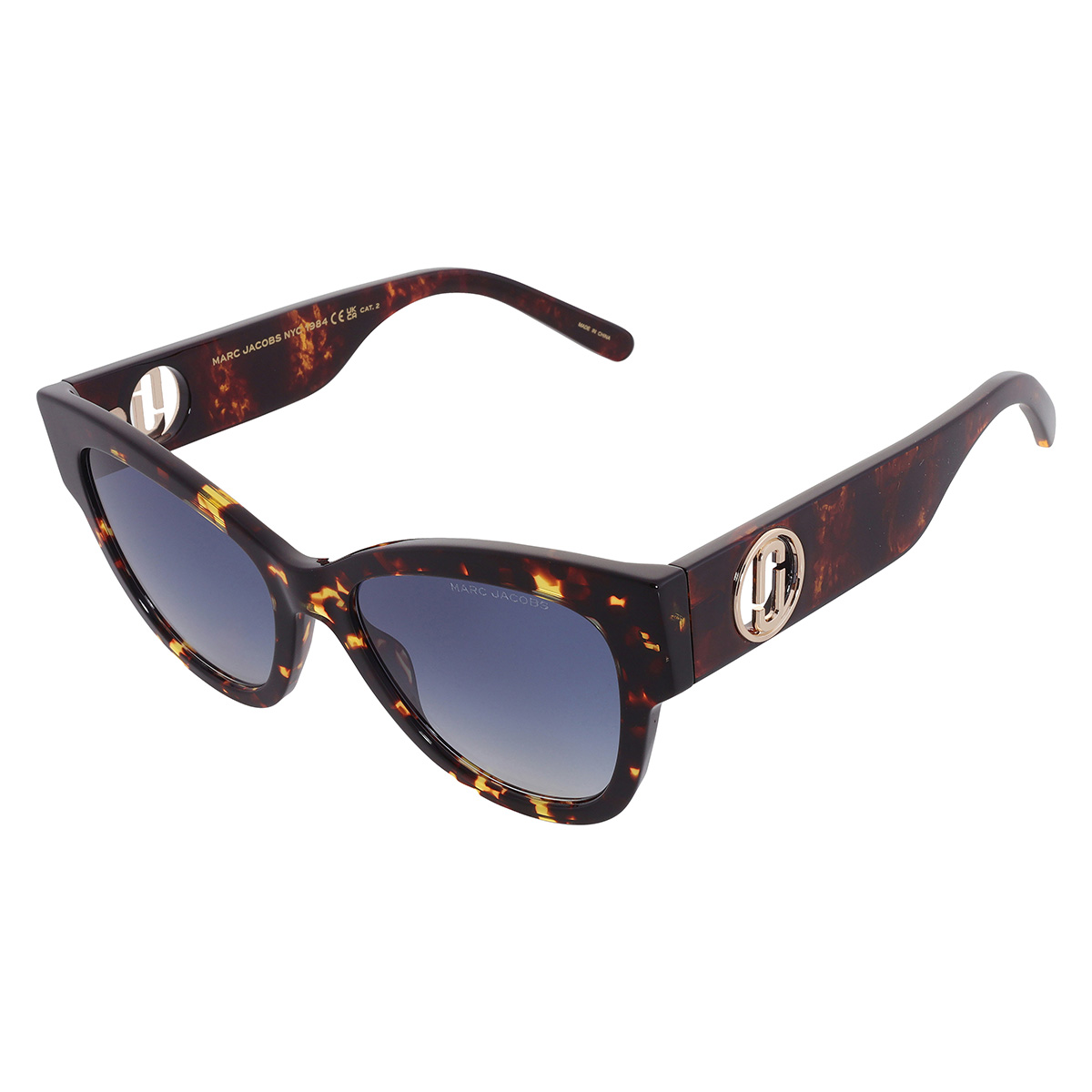 marc jacobs blue shaded cat eye ladies sunglasses marc 697/s 0086/08 53 marc jacobs blue shaded cat eye ladies sunglasses marc 697/s 0086/08 53