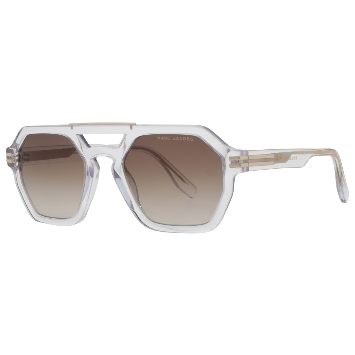 marc jacobs brown shaded navigator men's sunglasses marc 587/s 0900/ha 53 marc jacobs brown shaded navigator men's sunglasses marc 587/s 0900/ha 53