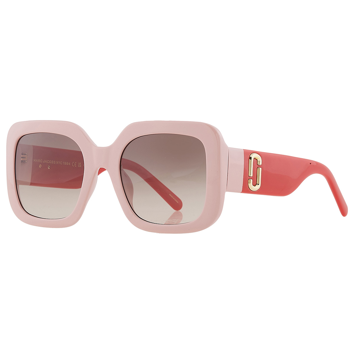 marc jacobs brown square ladies sunglasses marc 647/s 0c48/ha 53 marc jacobs brown square ladies sunglasses marc 647/s 0c48/ha 53