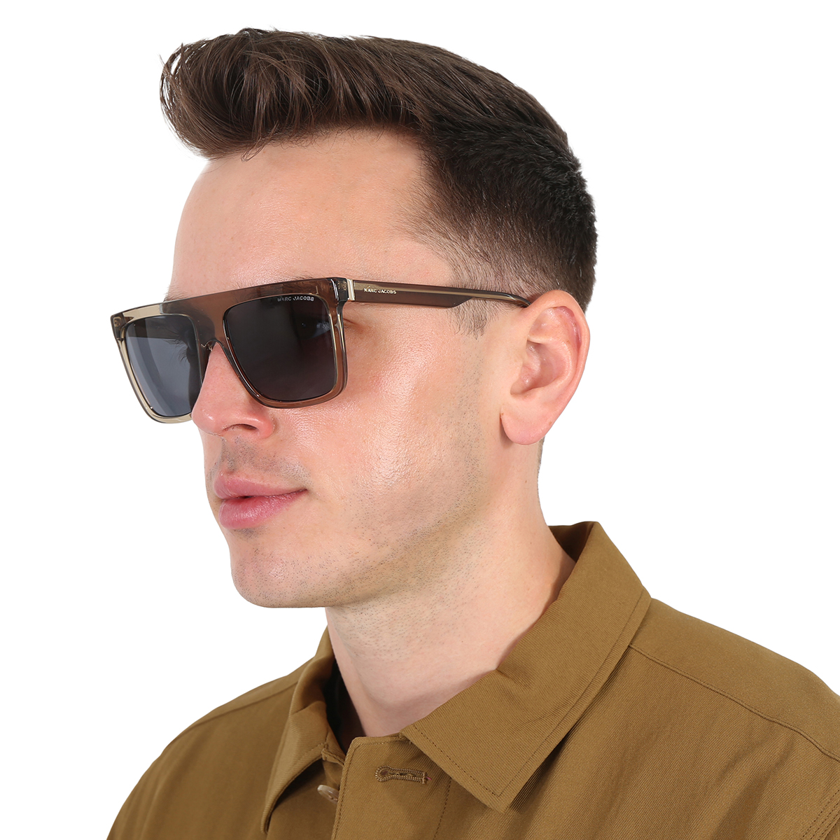 marc jacobs grey browline men's sunglasses marc 639/s 009q/ir 57 marc jacobs grey browline men's sunglasses marc 639/s 009q/ir 57
