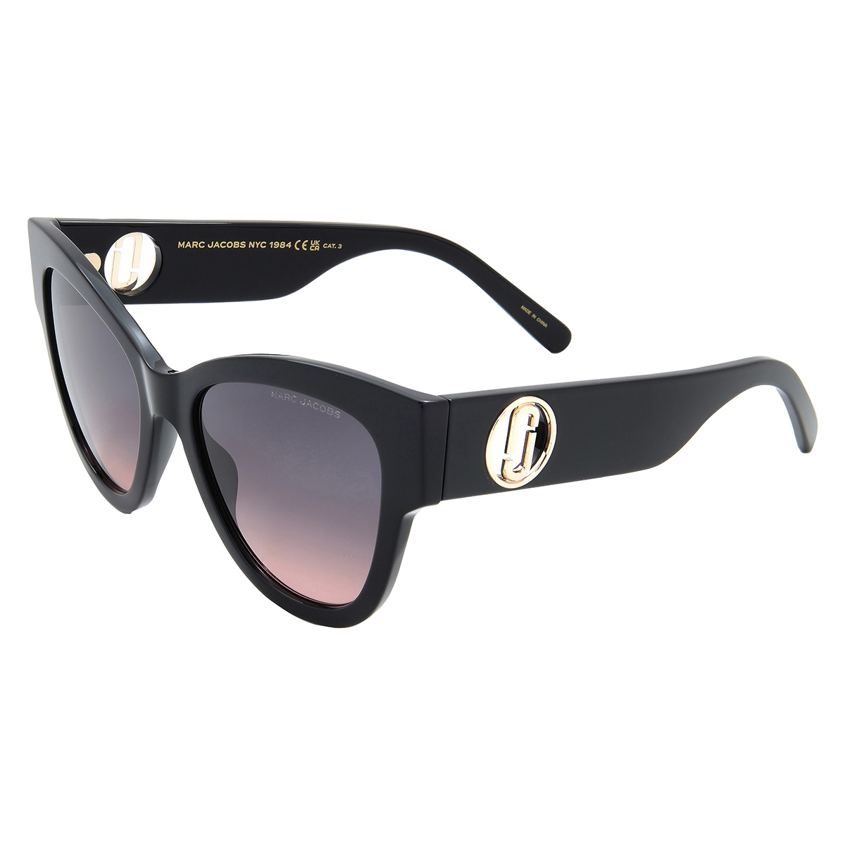 marc jacobs grey fuchsia cat eye ladies sunglasses marc 697/s 0807/ff 53 marc jacobs grey fuchsia cat eye ladies sunglasses marc 697/s 0807/ff 53