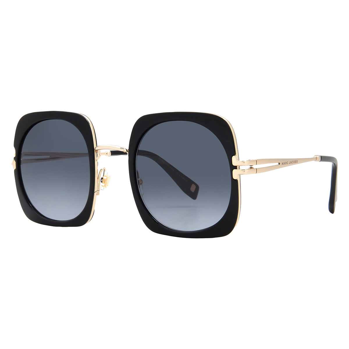 marc jacobs grey gradient square ladies sunglasses mj 1101/s 0807/9o 53 marc jacobs grey gradient square ladies sunglasses mj 1101/s 0807/9o 53
