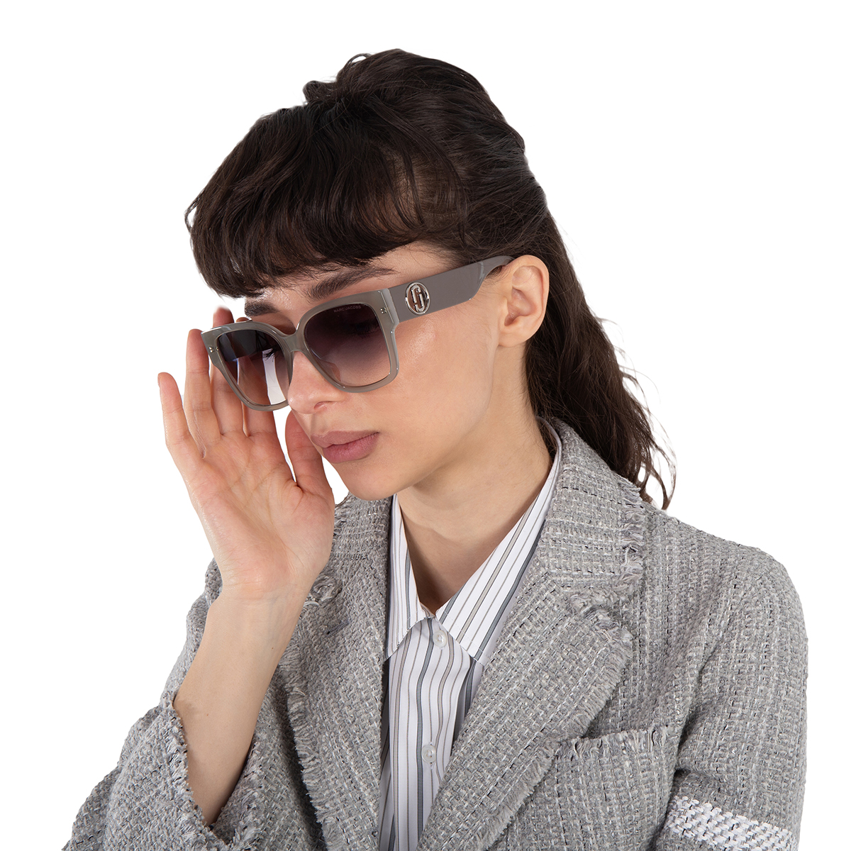 marc jacobs grey gradient square ladies sunglasses marc 698/s 06cr/9o 54 marc jacobs grey gradient square ladies sunglasses marc 698/s 06cr/9o 54