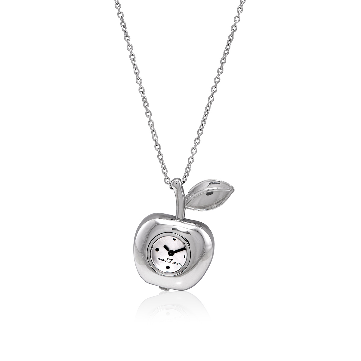 marc jacobs quartz silver dial the bauble apple pendant ladies necklace watch mj0120179307 marc jacobs quartz silver dial the bauble apple pendant ladies necklace watch mj0120179307