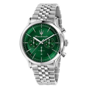 maserati epoca chronograph quartz green dial men's watch r8873618033