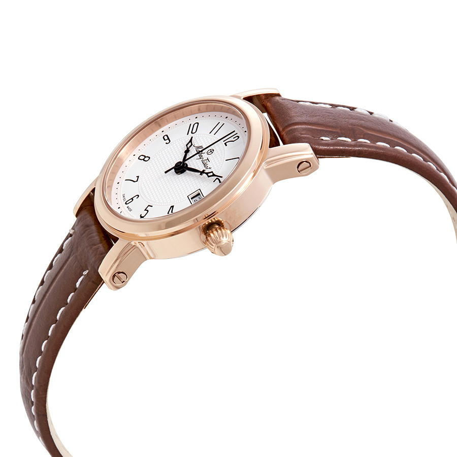 mathey tissot city white dial brown leather ladies watch d31186pg mathey tissot city white dial brown leather ladies watch d31186pg