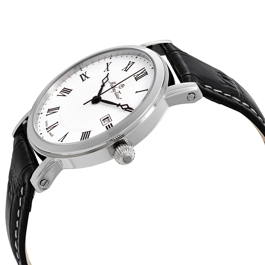 mathey tissot city white dial black leather men's watch h611251abr mathey tissot city white dial black leather men's watch h611251abr