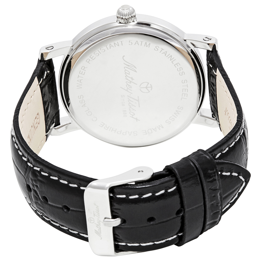 mathey tissot city white dial black leather men's watch h611251abr mathey tissot city white dial black leather men's watch h611251abr