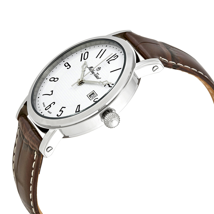 mathey tissot city white dial brown leather men's watch h611251ag mathey tissot city white dial brown leather men's watch h611251ag