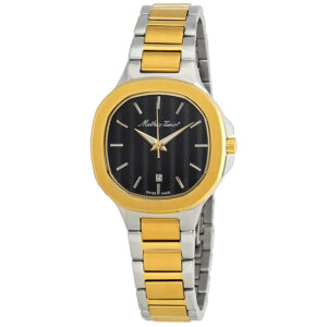 mathey tissot evasion black dial ladies watch d152bn