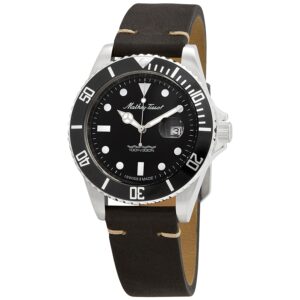 Home mathey tissot mathey vintage quartz black dial men's watch h9010aln