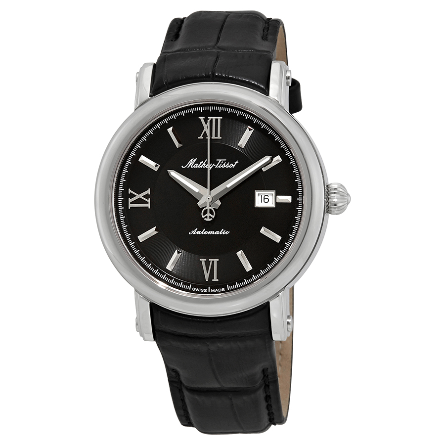 mathey tissot renaissance automatic black dial men's watch h9030an mathey tissot renaissance automatic black dial men's watch h9030an