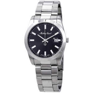 mathey tissot mathey i quartz black dial men's watch h450an
