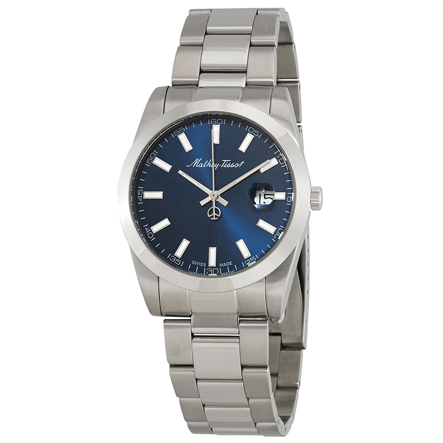 mathey tissot mathey i quartz blue dial men's watch h450abu mathey tissot mathey i quartz blue dial men's watch h450abu