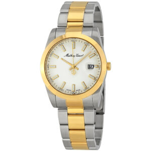 Home mathey tissot mathey i quartz white dial men's watch h450bi