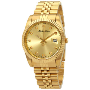Home mathey tissot mathey ii quartz crystal gold dial men's watch h710pdi