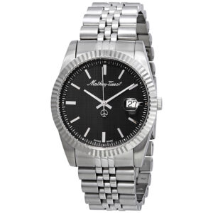 Витрина mathey tissot mathey iii quartz black dial men's watch h810an