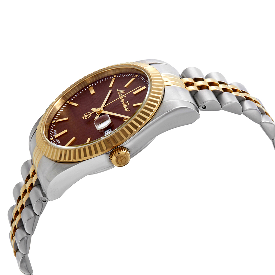 mathey tissot rolly iii brown dial men's watch h810bm mathey tissot rolly iii brown dial men's watch h810bm