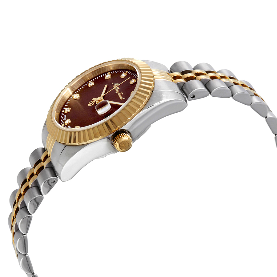 mathey tissot rolly iii crystal brown dial ladies watch d810bm mathey tissot rolly iii crystal brown dial ladies watch d810bm